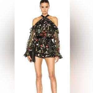 Alexis Black Floral Romper